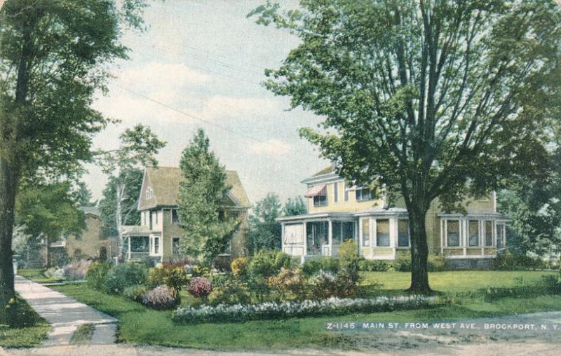 Main Street Homes from West Avenue - Brockport NY, New York - DB