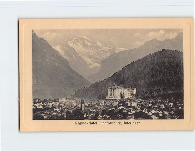 Postcard Regina-Hotel Jungfraublick, Interlaken, Switzerland