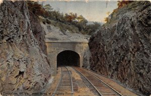 J20/ Tuckahoe West Virginia Postcard c1910 Railroad Tunnel Allegheny 84