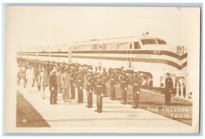 Postcard The Freedom Train 1776 US Army c1940's RPPC Photo WW2 Unposted