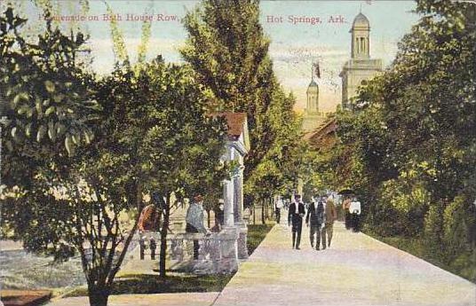 Arkansas Hot Springs Promenade On Bath House Row