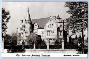 Minneapolis Minnesota Postcard RPPC Photo The American Swedish Institute c1940's