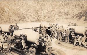 D85/ Occupational RPPC Real Photo Postcard c1910 Mining? Military? Men 7