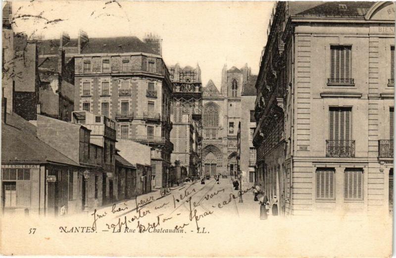 CPA NANTES - La Rue de Chateaudieu (222827)