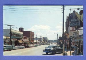 Val D'Or, Quebec, Canada Postcard, Business Section/3rd Ave