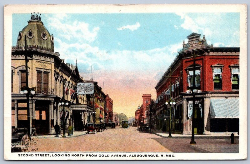 K37/ Albuquerque New Mexico Postcard c1920 Second Street Stores  61