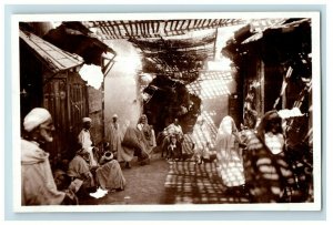 RPPC Morocco City Views Fes Downtown Cars Real Photo Lot of 4 Postcard P94 