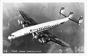 Trans World Airlines TWA Super Constellation Photo #5B By Enell RPPC