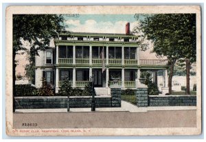 1918 The Moose Club Hempstead Long Island New York NY Antique Postcard