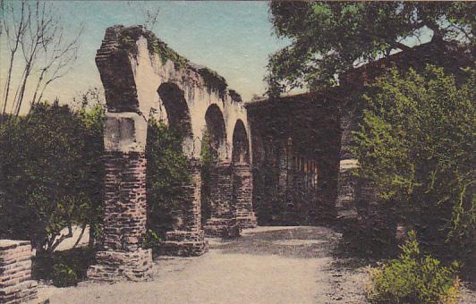 Broken Arches South Corridor Looking East Old Mission San Juan Capistrano Cal...