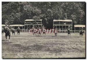 Old Postcard Horse Equestrian military Saumur Carrousel Recovery jumpers