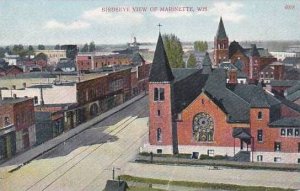 Wisconsin Marinette Birdseye View