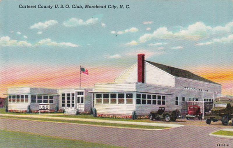 North Carolina Moorehead City Carteret County U S O Club 1947 Curteich