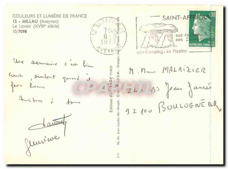 Modern Postcard Millau wash