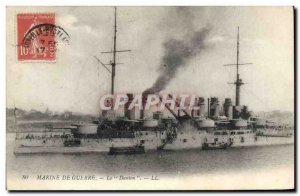 Old Postcard warship Le Danton