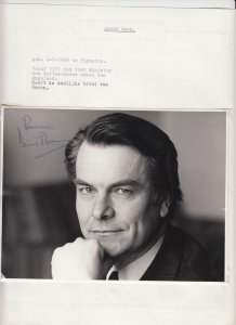 David Owen Original Autograph on Photo, UK Minister Politician (L6314)