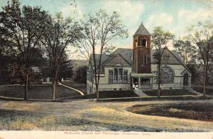 Watertown Connecticut Methodist Church Parsonage Antique Postcard K106071