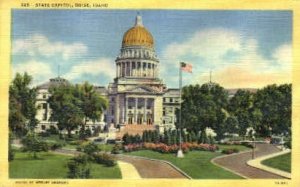 State Capitol Building Front View - Boise, Idaho ID