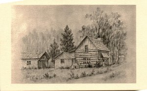 Kentucky, Log Cabin, Dwight Steininger, Lamplighters Evangelistic Postcard