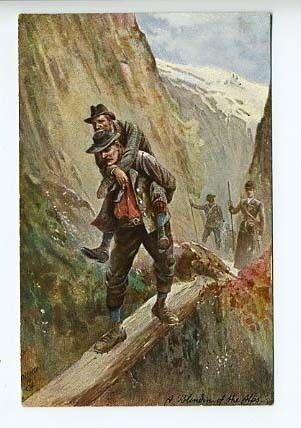 Raphael Tuck In The Alps  A Blunder of The Alps Postcard