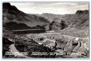 Salt River Bridge Scene Along US Hwy Arizona Springville AZ RPPC Photo Postcard