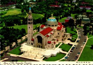 Washington D C Aerial View National Shrine Of The Immaculate Conception