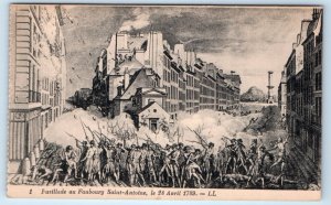 Fusillade au Faubourg Saint-Antoine le 28 Avril 1789 LL France Postcard