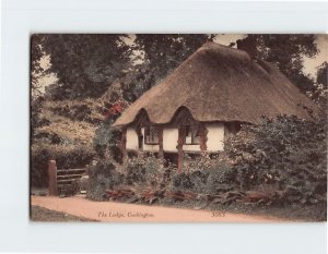 Postcard The Lodge, Cockington, England