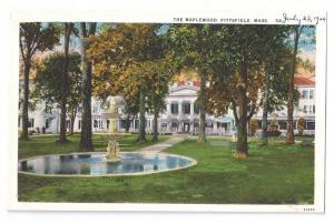 Pittsfield MA Postcard The Maplewood Hotel 1926 Vintage 