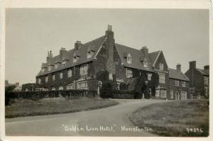 RPPC Postcard; Golden Lion Hotel, Hunstanton 94276 Norfolk UK unposted