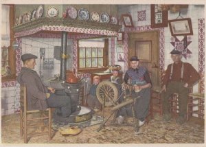 Staphorst Zwolle Fashion Sewing Crafts Wheel Dutch Postcard