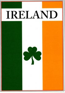 Ireland Greetings With Flag