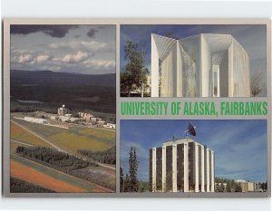 Postcard University Of Alaska, Fairbanks, Alaska