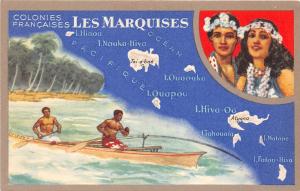 B86507 iles marquises Marquesas Islands map cartes geographiques oceania