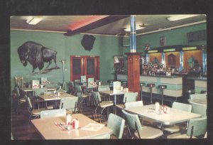 LOCK HAVEN PENNSYLVANIA PA. BUFFALO INN RESTAURANT INTERIOR ADVERTISING POSTCARD