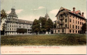 Postcard NY - Churchill Hall Stamford-in-the-Catskills