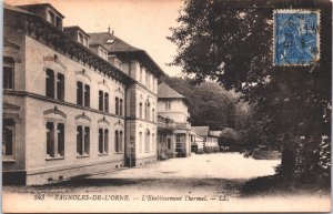 France Bagnoles-de-l'Orne L'Etablissement Thermal Vintage Postcard 05.19