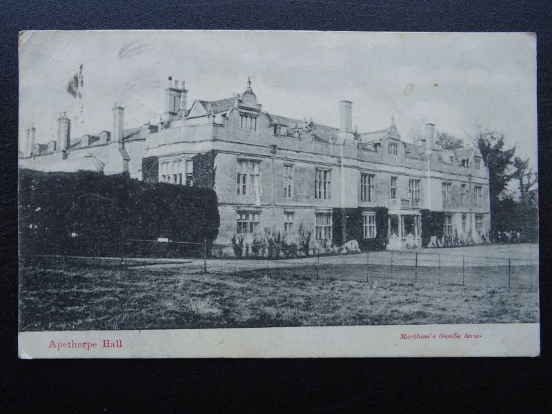 Northamptonshire APETHORPE HALL c1904 Postcard by Markham's Oundle Series 