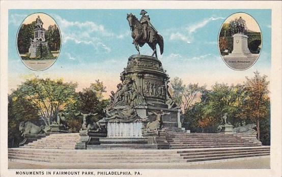 Monuments In Fairmount Park Philadelphia Pennsylvania