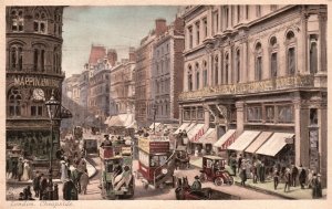 Vintage Postcard Cheapside One Of The Most Historic Ancient Streets In London