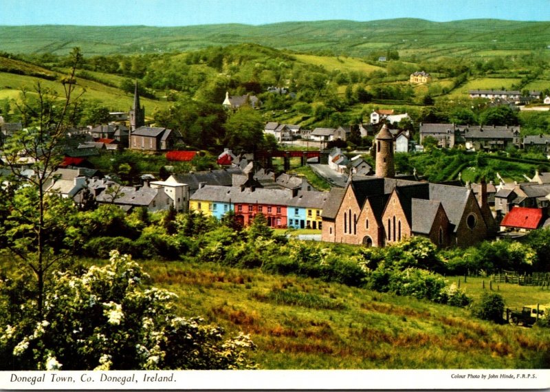 Ireland Co Donegal Panorama View Of Donegal Town