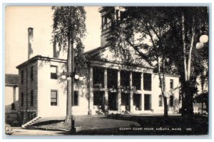 c1910's County Court House Building Augusta Maine ME Unposted Antique Postcard