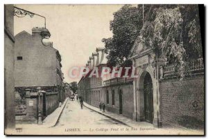 Old Postcard Lisieux The College Paul and Banaston Street