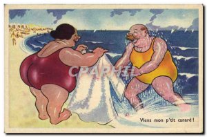 Old Postcard Fantasy BBW beach