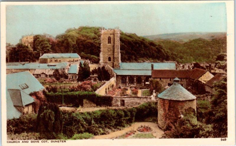 DUNSTER, Somerset  England  UK   CHURCH & DOVE COT    Postcard