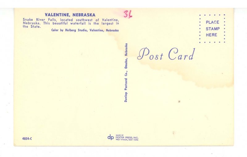 NE - Valentine. Snake River Falls