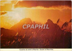 Postcard Modern Mauritius Sunset in Mauritius