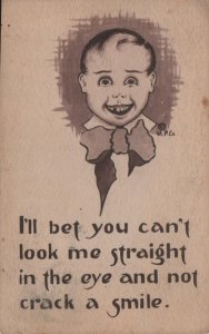 cute kid postcard: Look Me Straight In the Eye