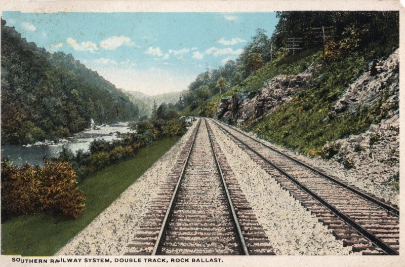 17048 Southern Railway System, Double Track, Rock Ballast, Tennessee