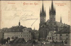 Gruss Aus Eger Germany c1900 Postcard